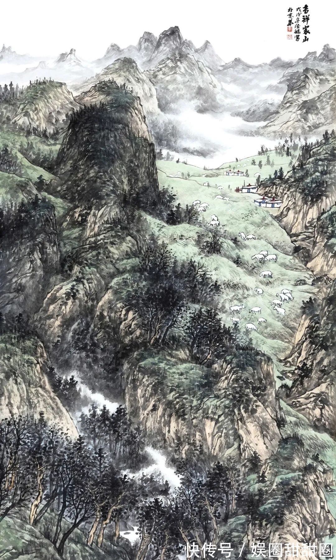 幅幅|李德禄山水画作品集,幅幅都美不胜收、气势磅礴