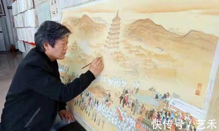 清明上河图!记沂蒙籍画家郑现峰的《西安抗疫图》