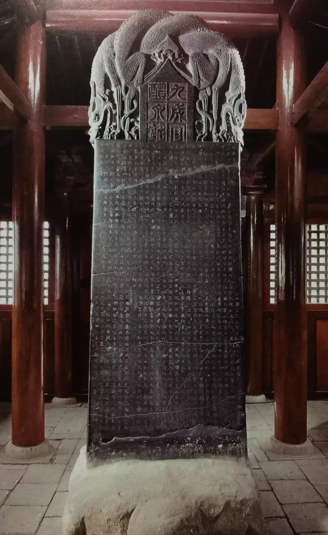 拓本|震撼!《九成宫》原石与拓本高清对比图