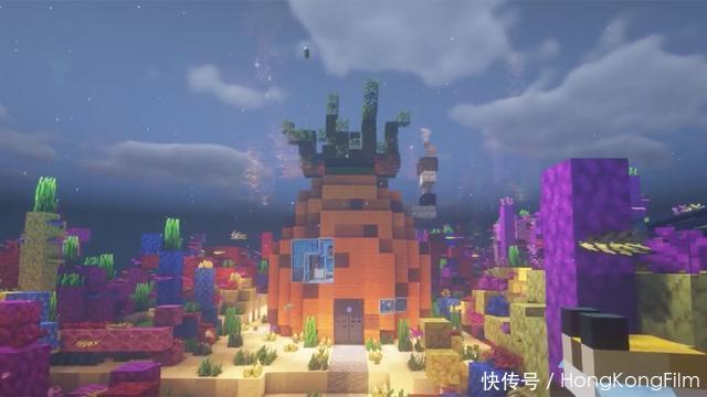 海绵|我的世界：如何建造海绵宝宝“菠萝屋”？短短6步，全是干货
