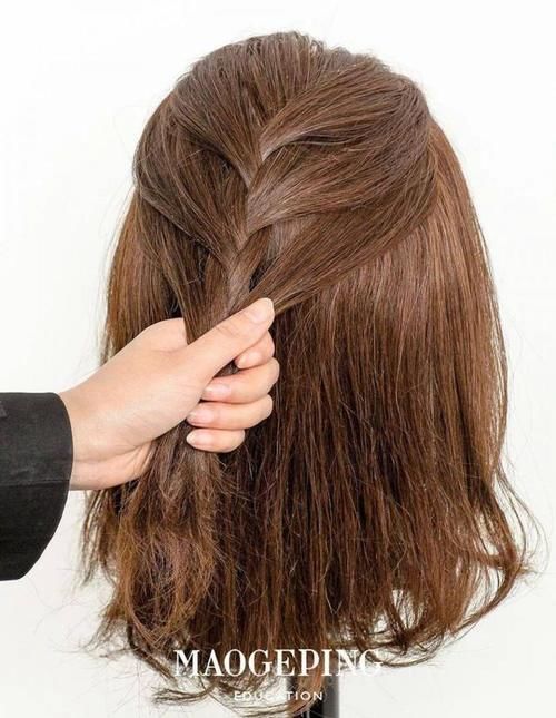 蜈蚣辫|三款日系齐肩短发编发,变身氧气美少女