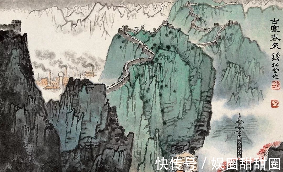 新金陵画派|「津门网」30岁就当上山水画的教授钱松喦,终成新金陵画派的大家