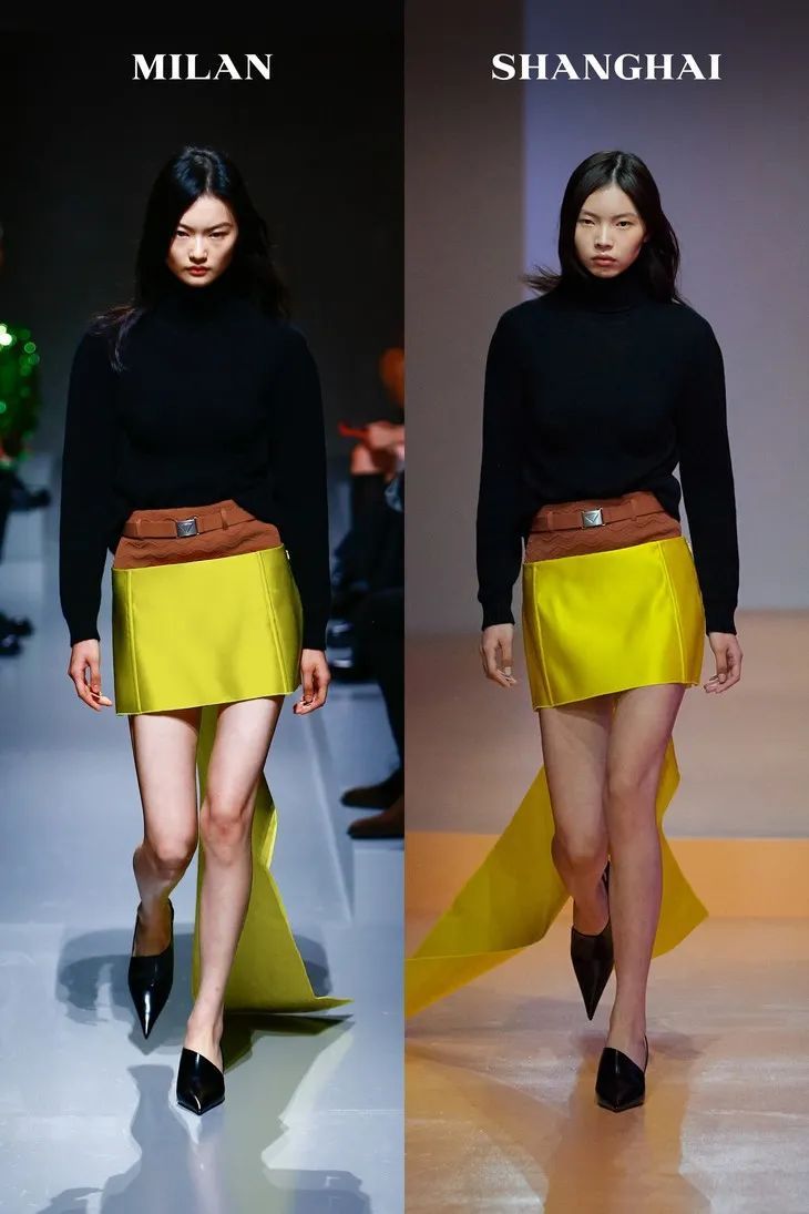 贺聪贺智米兰上海同台走秀,还是同一套|T型台 | 秀场