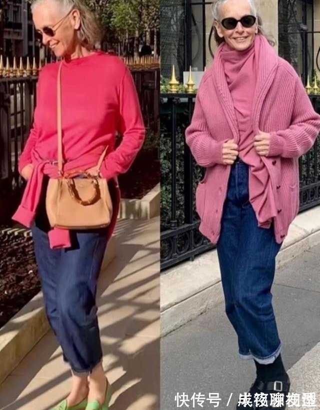 米色 70岁比年轻人还会穿,奶奶辈也穿出时髦范,她才是真正的穿搭高手