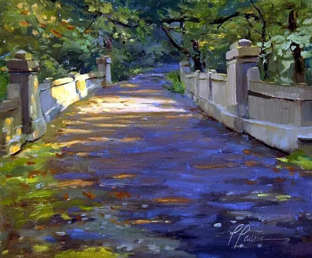 油画#加拿大画家Lili Anne Laurin的风景油画,在形色光影中倾洒出绝美风景