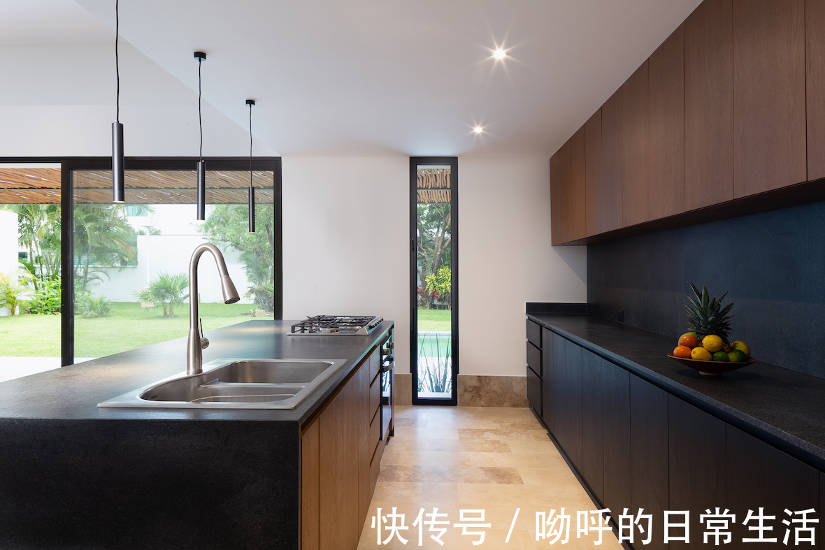 Pelic墨西哥Pelicanos之家,平衡隐私和开放空间
