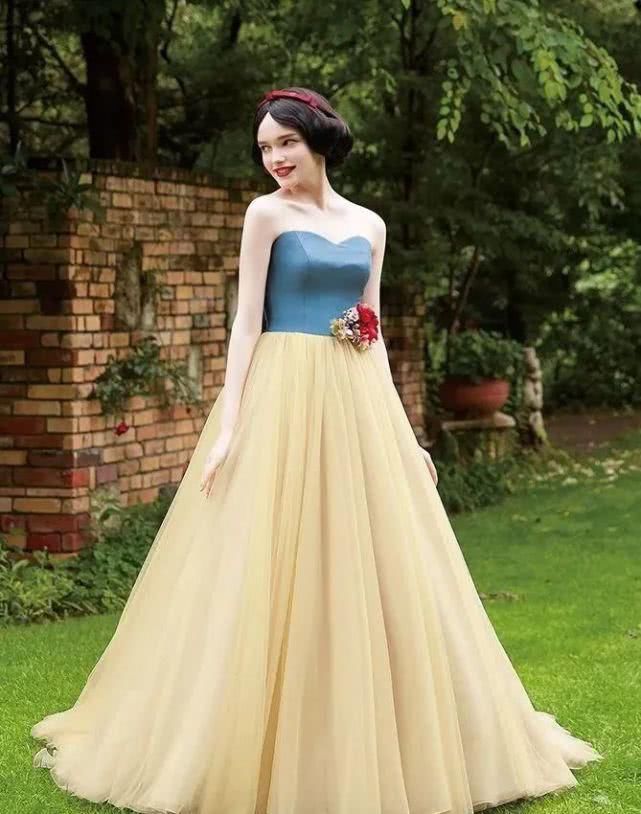 把冰雪奇缘做成婚纱这些迪士尼公主穿的婚纱裙也太好看了