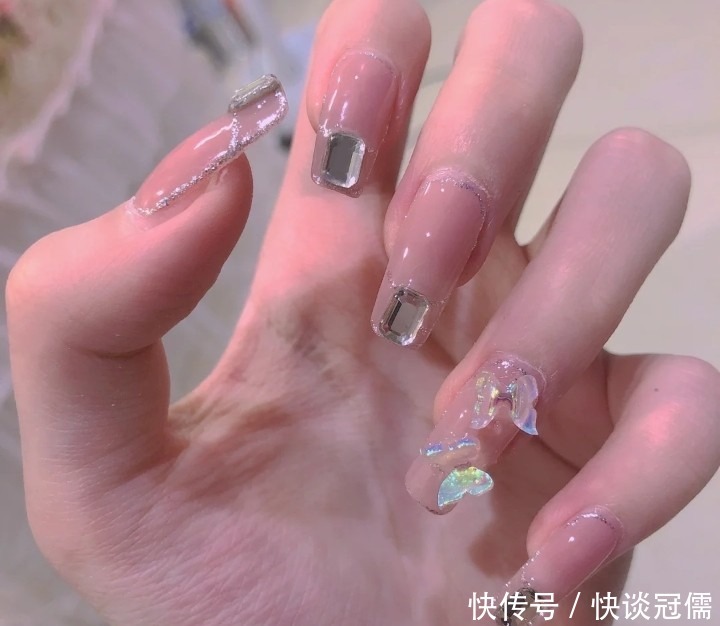 晕染|今春流行的温柔风美甲,凸显气质又跟这个季节契合,氛围感十足