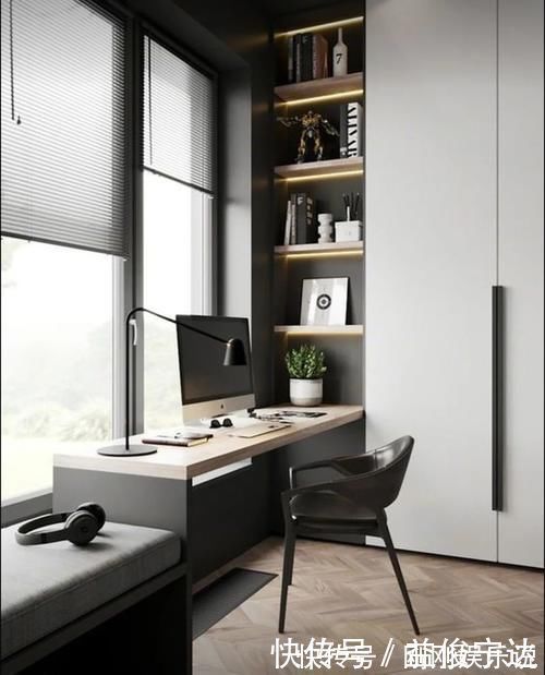 桌面|别再占用柜子面积打书桌了,把书桌横过来装窗下,省空间更实用!
