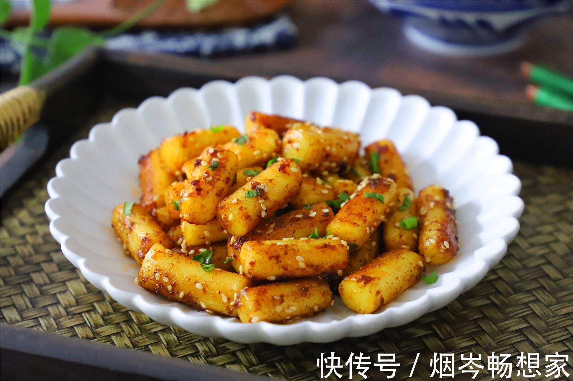 好吃|家常炒年糕,炒前多加一步,年糕软糯Q弹,入味好吃还不粘锅