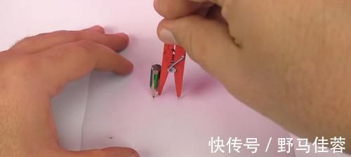 旧的木夹子别扔了, 改造一下, 秒变简易圆规, 方法简单实用又省钱