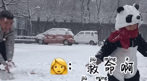 “最较真”奶爸带娃,打雪仗竟不让儿子,网友:搓衣板已备好!