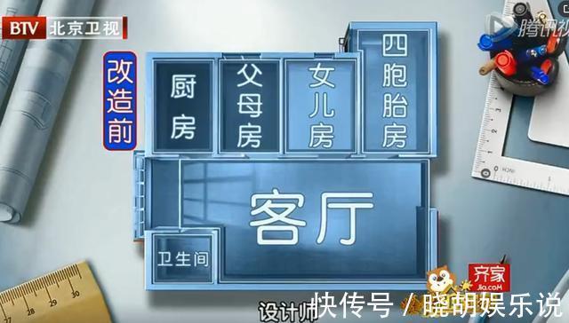 卧室|一家7口挤55㎡，四胞胎孩子挤一床，设计师爆改成小别墅