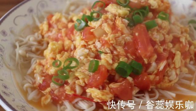 食用油|别总大鱼大肉，大厨教你金针菇西红柿新鲜吃法，全家都爱吃
