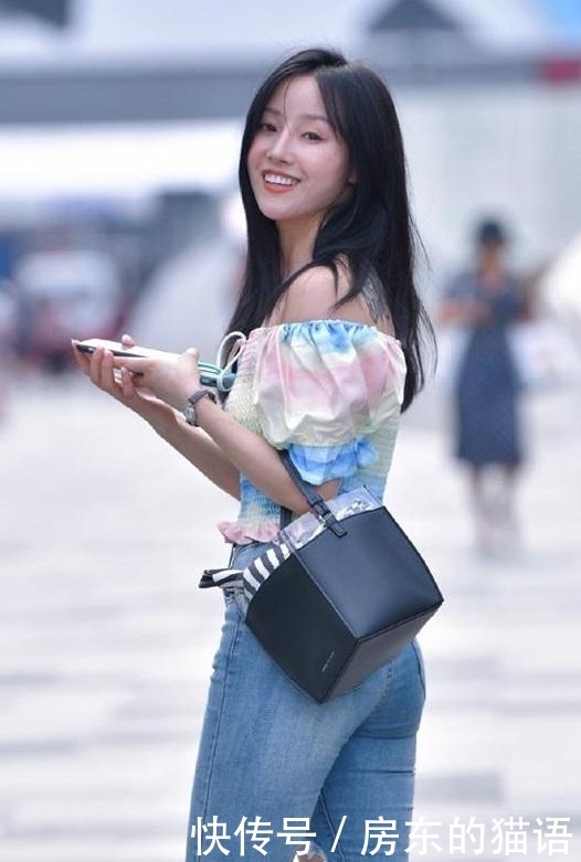 公主|糖果渐变色的齐肩上衣，甜美俏皮，给你一个公主梦
