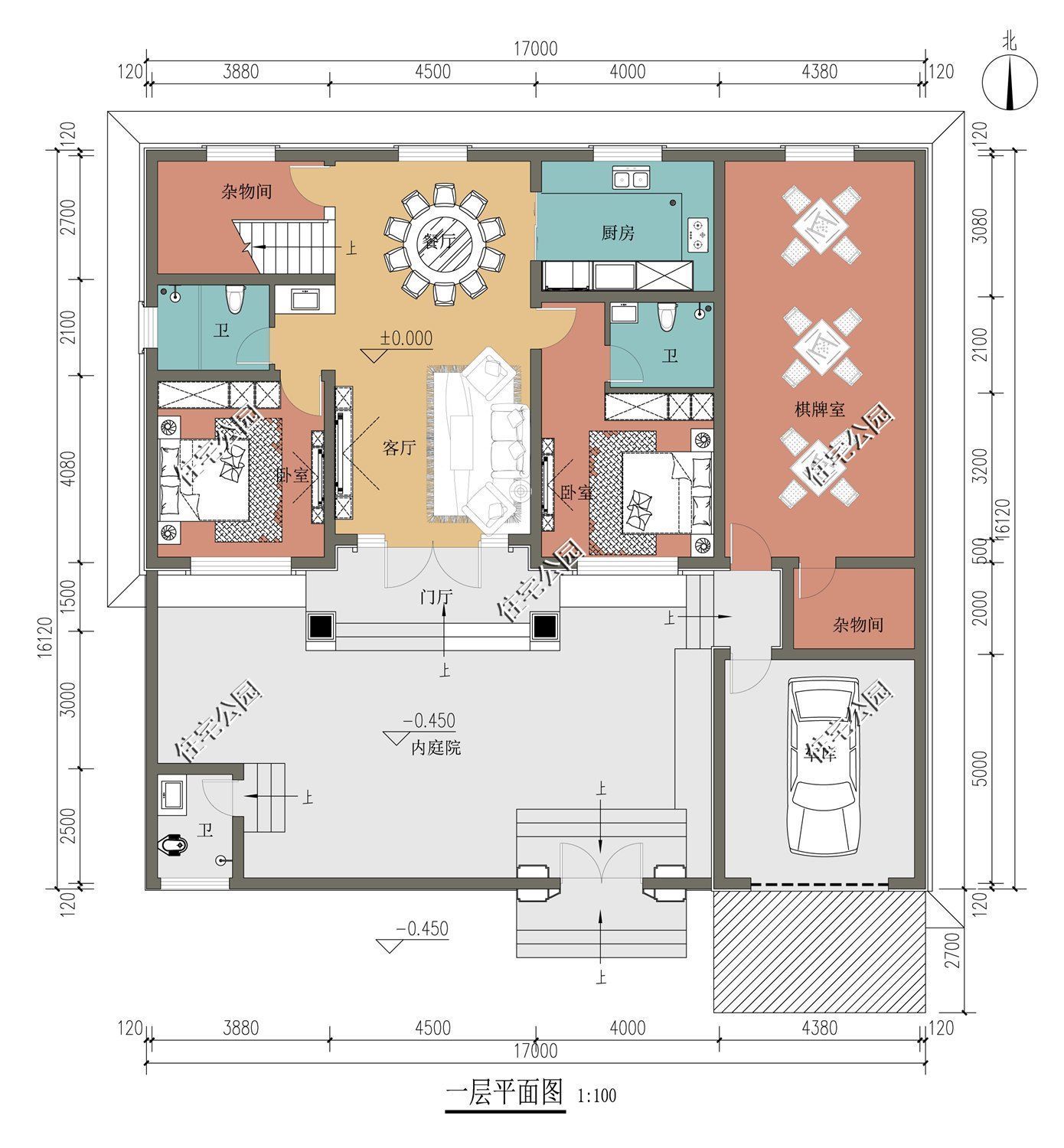 布局|农村建房有院才实用，这10套大院户型送给你，总有一款适合你