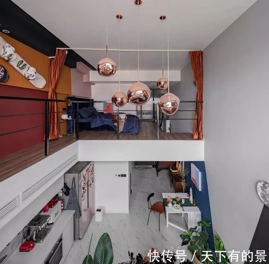 开敞性|挑高空间利用得好,区区几平米的小户型,完工效果也能堪比豪宅!