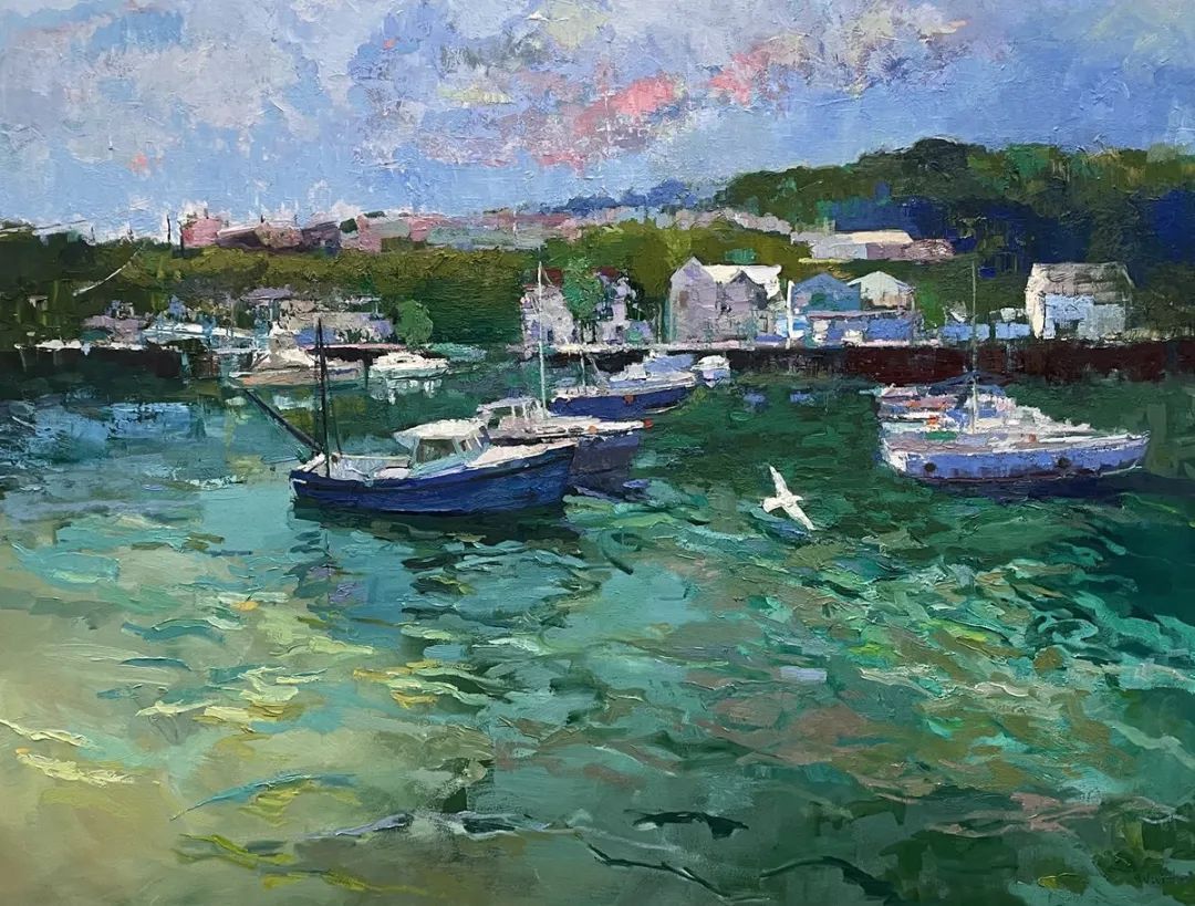 笔力独到，气势如虹，看看这二位的油画