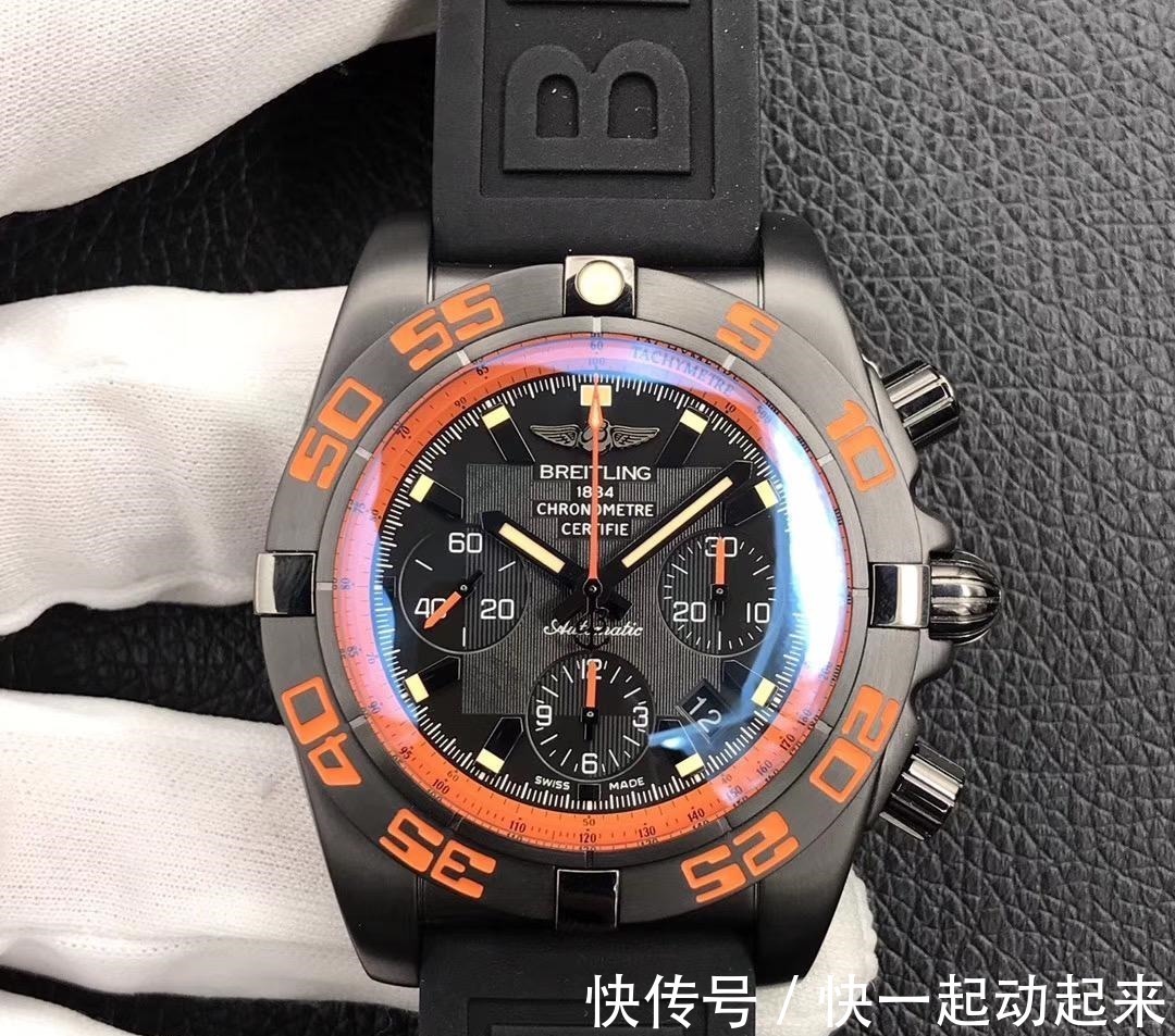 黑鹰 GF厂百年灵黑鹰44计时终极版复刻表对比正品一眼假吗!