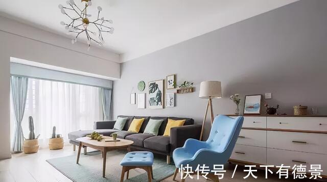 两居室|闺蜜的90㎡北欧两居室,全包14万,卫生间清爽的色调,非常不错