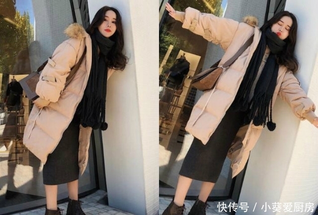 围巾|冬天羽绒服+围巾,这么搭原来可以这么好看,时髦保暖又显瘦!