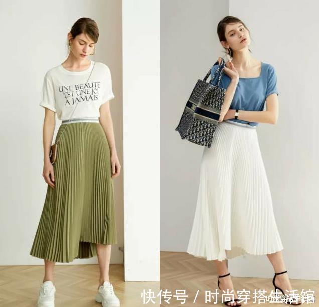 百褶裙|百褶裙怎么搭配好看？这样穿既时髦又有气质