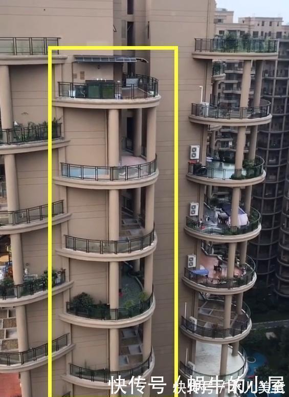 空中庭院|双阳台已经过时,现在流行这种弧形阳台,整栋楼每家都是空中庭院