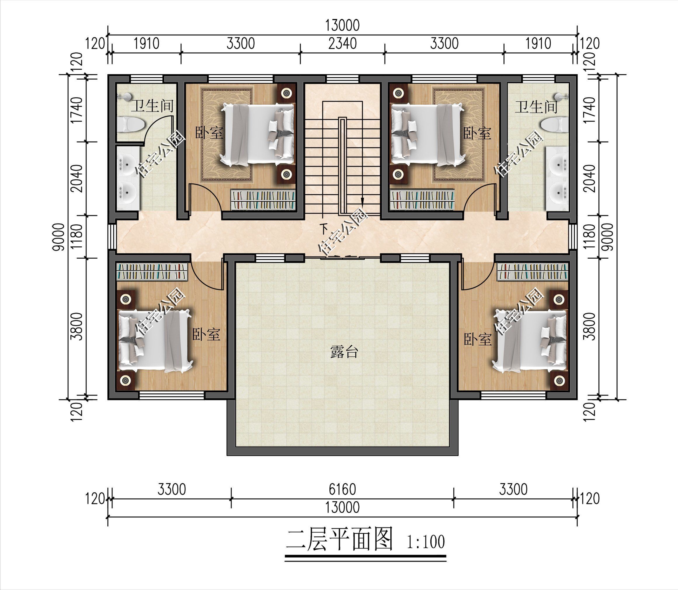 农村|农村兄弟盖房就选双拼,霸气又省钱,每人出资30万就能盖