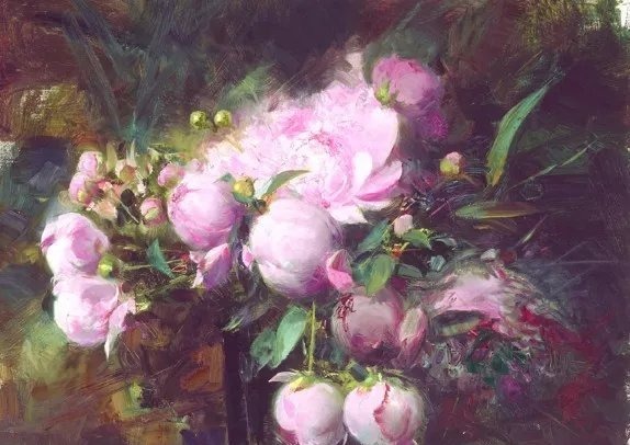 人物#皮诺德埃尼的油画人物，色彩斑斓，动静结合，光彩照人