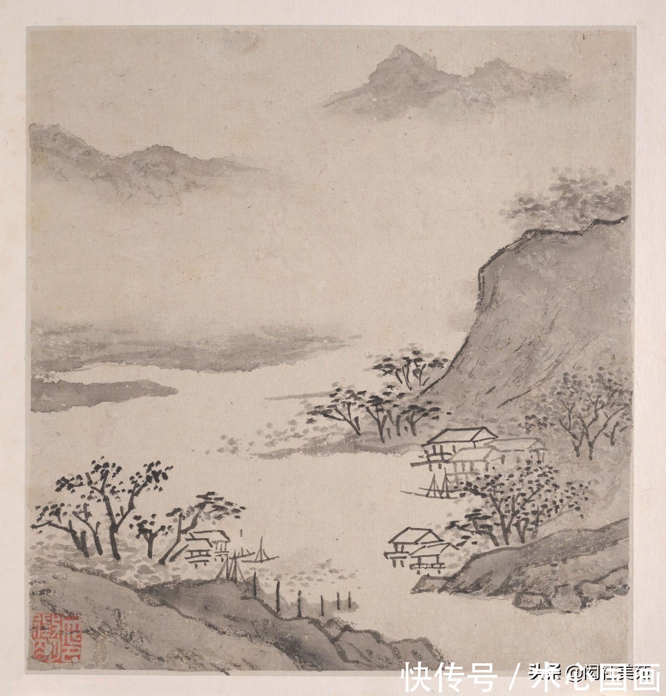 沈周&文徵明《潇湘八咏册》欣赏:一画一书一世界