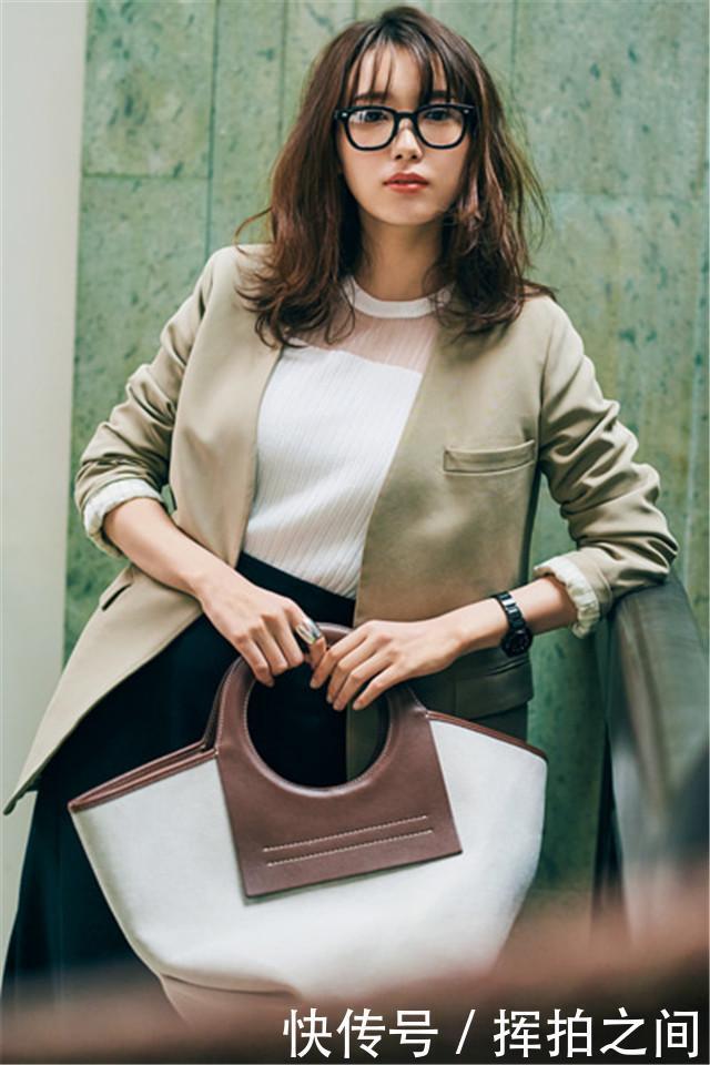 不想通勤服一成不变,学日系美女穿搭,时髦优雅假日也想穿