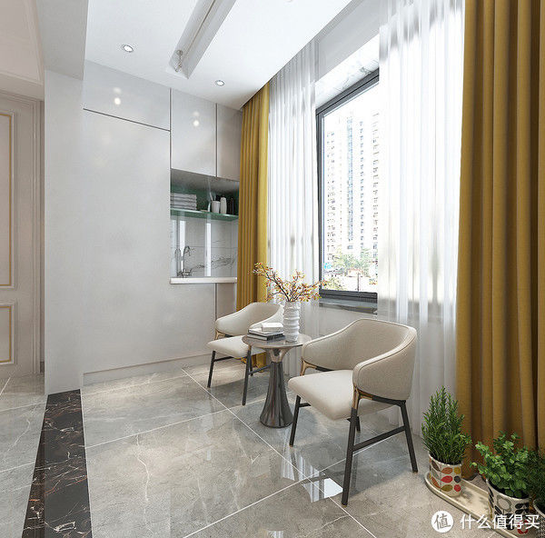 暖白色|看了她家的现代轻奢风，被彻底“治愈”了，打开房门就被惊艳到了