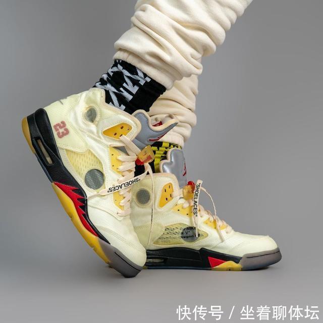 这鞋氧化可真黄!流川枫OFF-WHITE x AJ5上脚照香吗