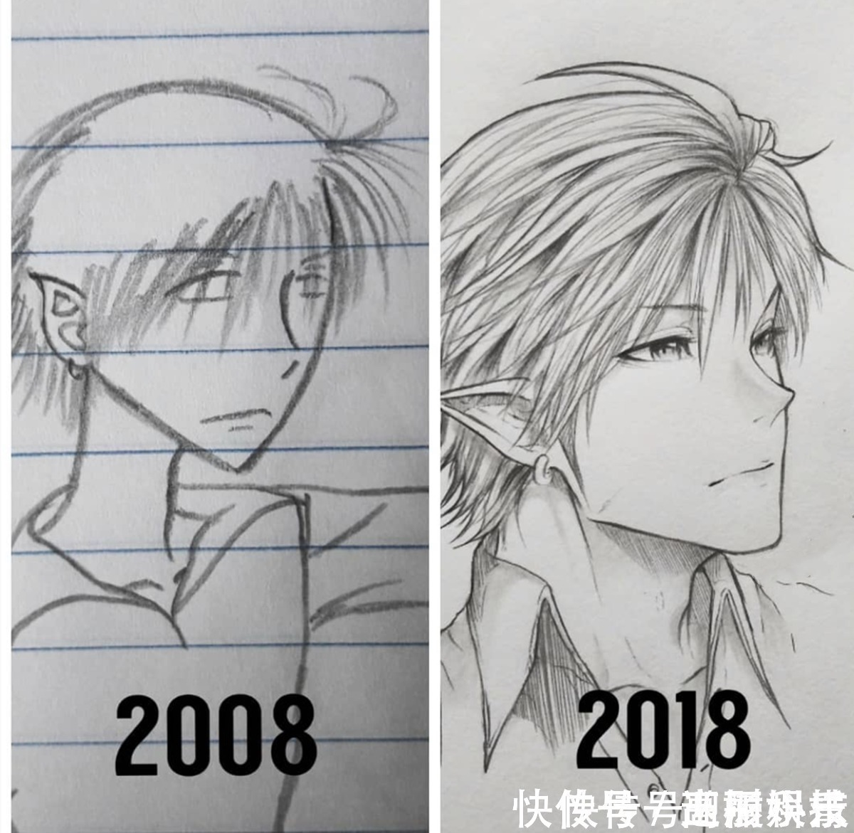 二次元#喜欢上课在作业本上乱画的画师,多年上课开小差,绘画终有所成就