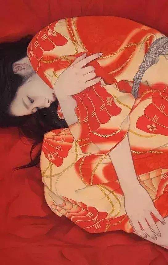 笔下|人称日本最美女画家，竟然这样画美女，极具香艳的极致诱惑