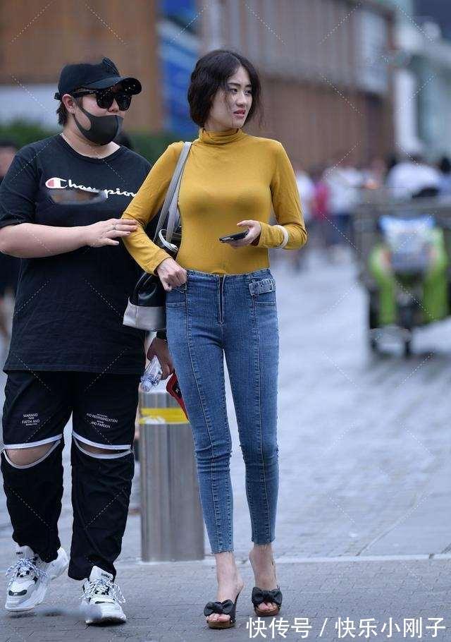 下装 有点微胖的打底裤美女,版型风格精致轻柔,非常实用