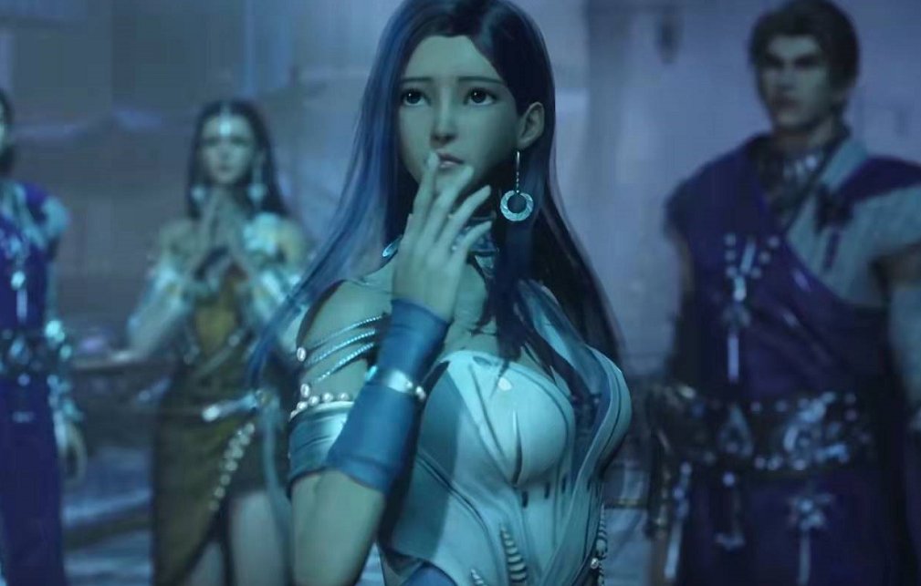 黑长直|斗罗大陆：又出路人美女，黑长直不输猫耳娘，波塞西换裙子秀美腿