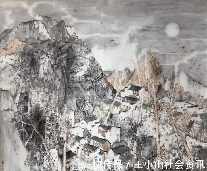 洋泾浜!80后的山水画家马明耀,“穿西装结领带”,一口“洋泾浜”