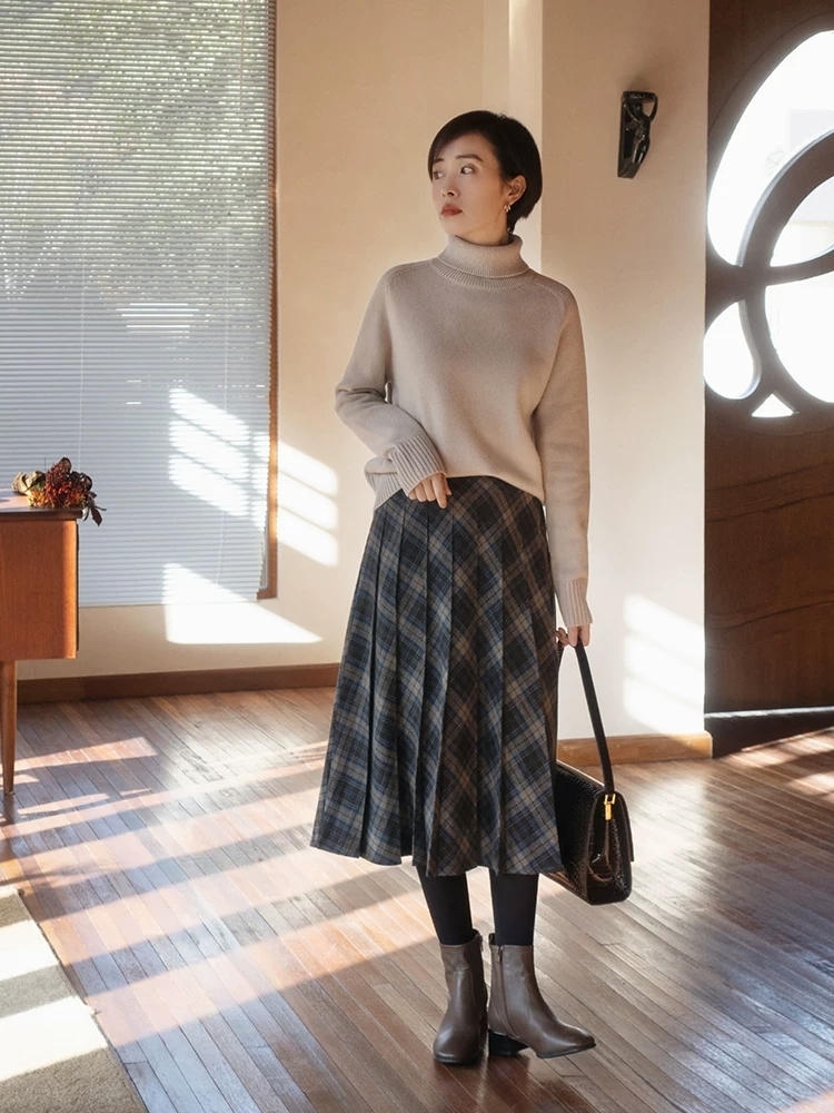 黄黑皮|这些才是“高领毛衣”的正确打开方式,保暖舒适显气质,百搭时髦