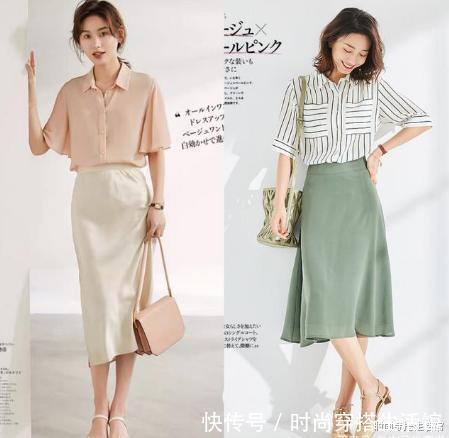 半裙|炎热夏日不能少的4条半身裙，轻松演绎优雅温柔女人味