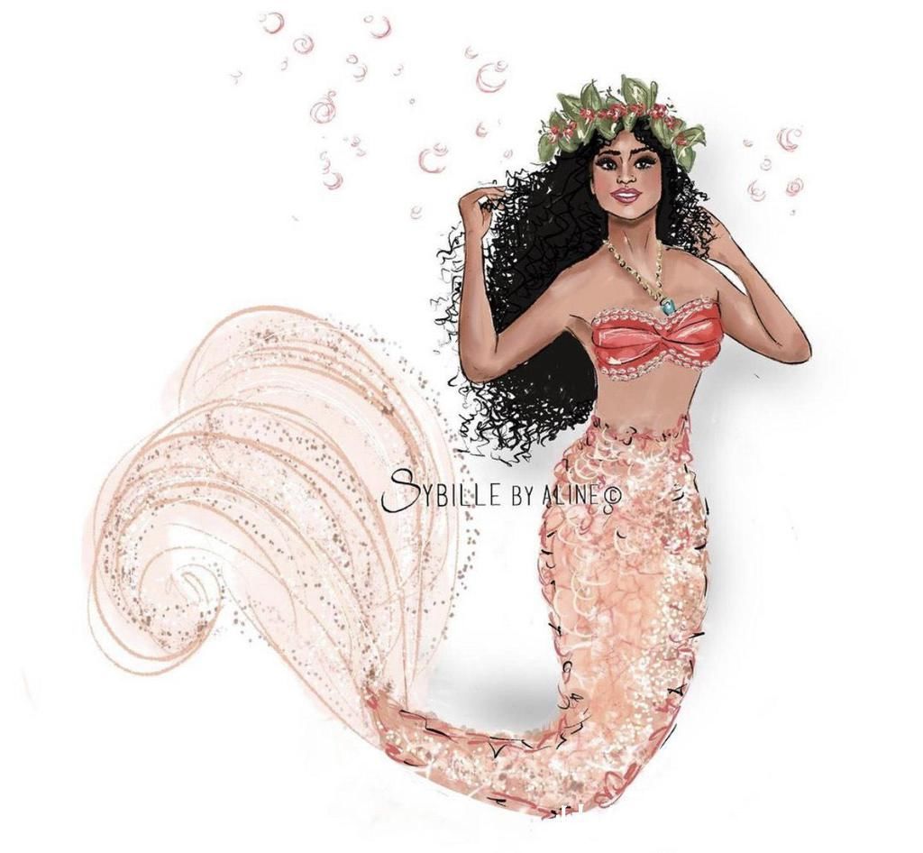 艾莎|迪士尼公主集体变身“美人鱼”,花木兰比艾莎还美,莫阿娜像大妈