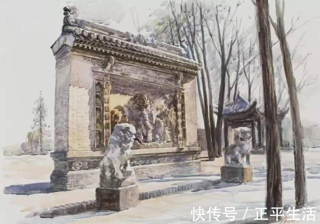 旅美$旅美水彩艺术家李民笔下的中国风景画!他用艺术诠释“家”的味道