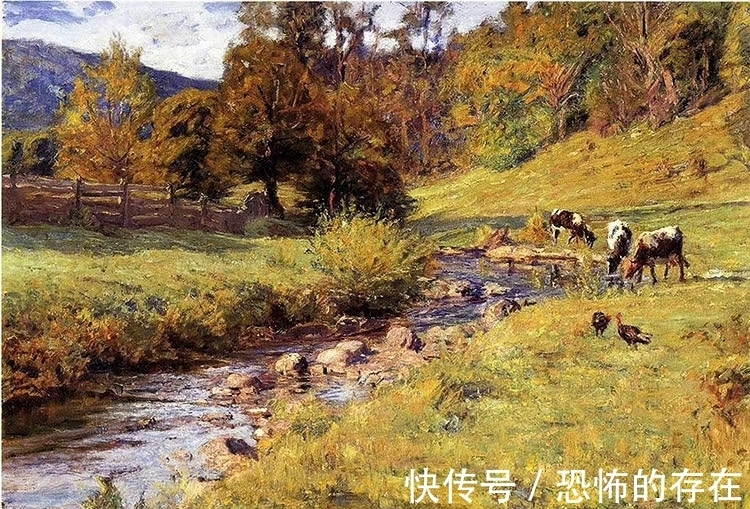 作品集&美国Theodore Clement Steele风景油画作品集