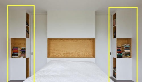 柜子|果断抛弃床头柜,打2个顶天立地的柜子,收纳真的做到极致了!