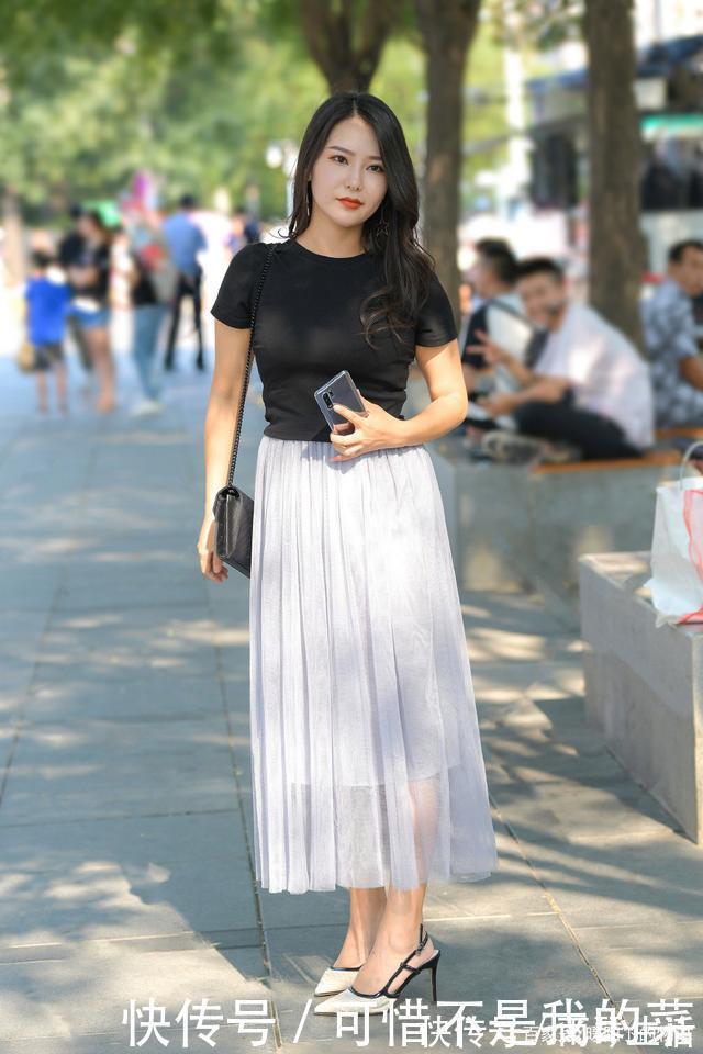 飘逸感 轻盈雅致的纱裙穿搭,显瘦又舒适,身材微胖的女生值得借鉴