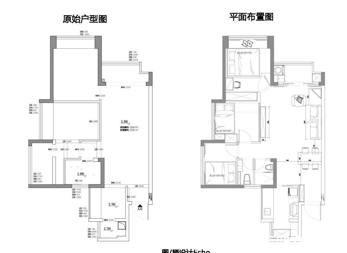 家居|客厅不要茶几和电视，77㎡越住越大，室内干净清爽，把人深深迷住