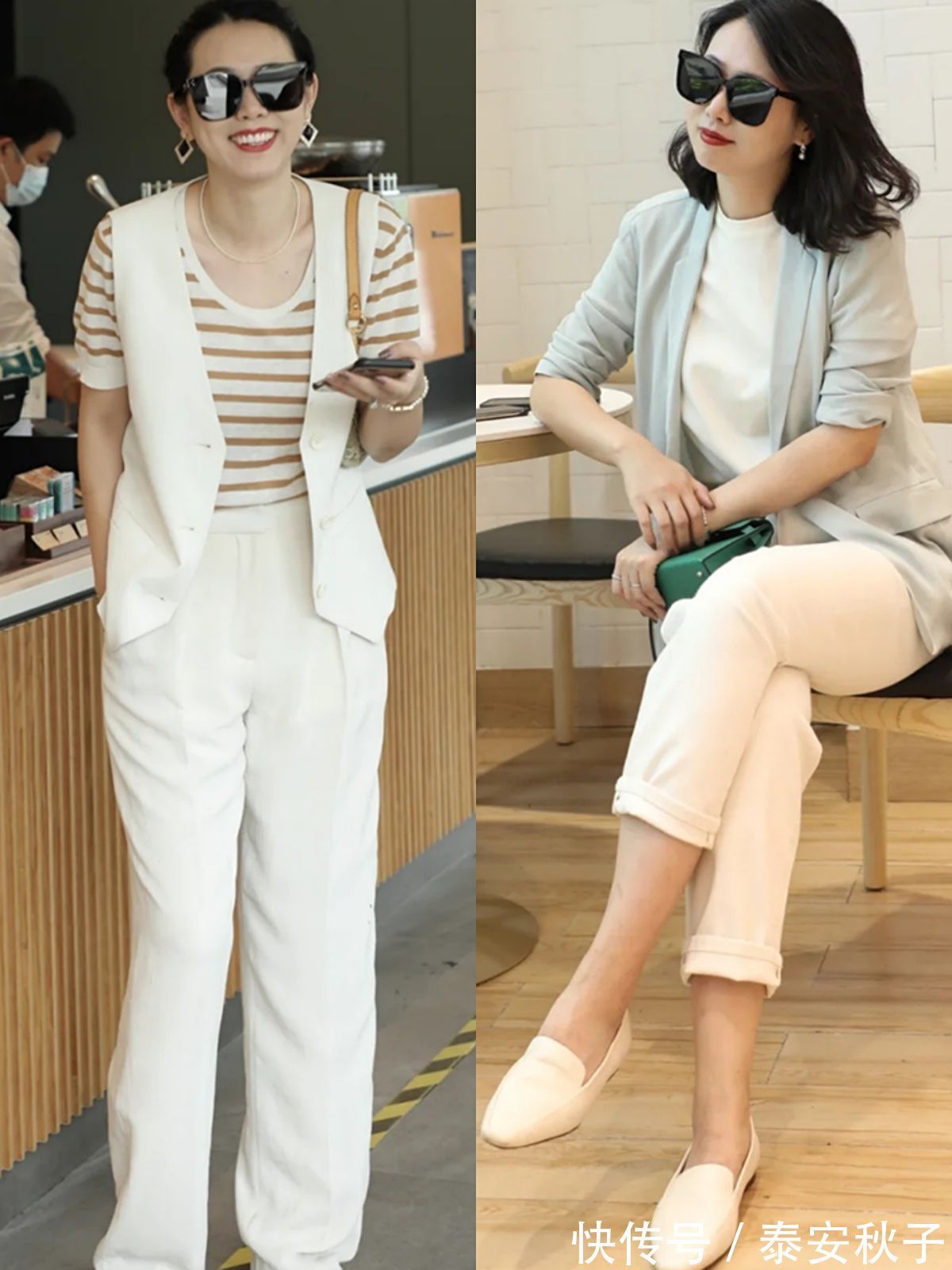 平底鞋|初秋,穿上“九分裤+平底鞋”的你:怎一个美字了得?