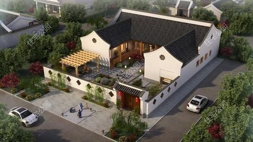 农村|农村建房还是有个院子好,10套农村平层小院,既能停车还能养鸡鸭