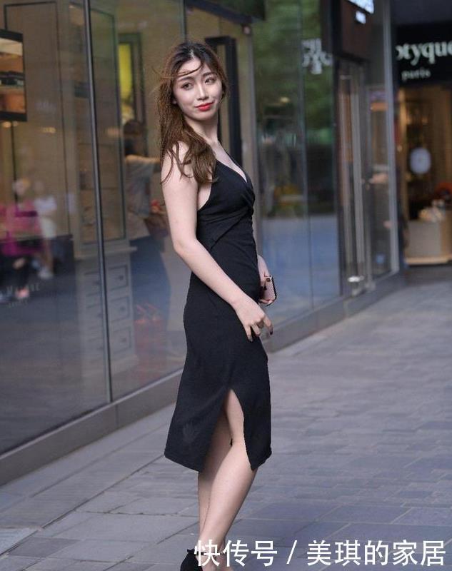 穿在身上|小黑裙显瘦有气质,衬托出来的气质优雅高贵,让人嫉妒!