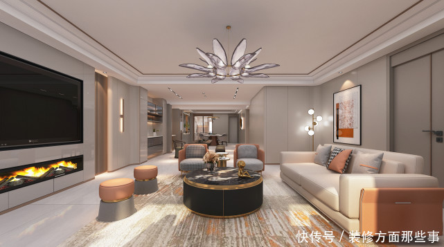 大宅|240㎡现代风,大而不空,满具艺术感的大宅风范